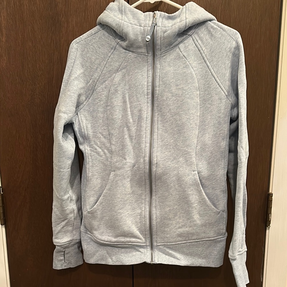 Lululemon Athletica Light Blue full zip scuba hoodie - Picture 2 of 11